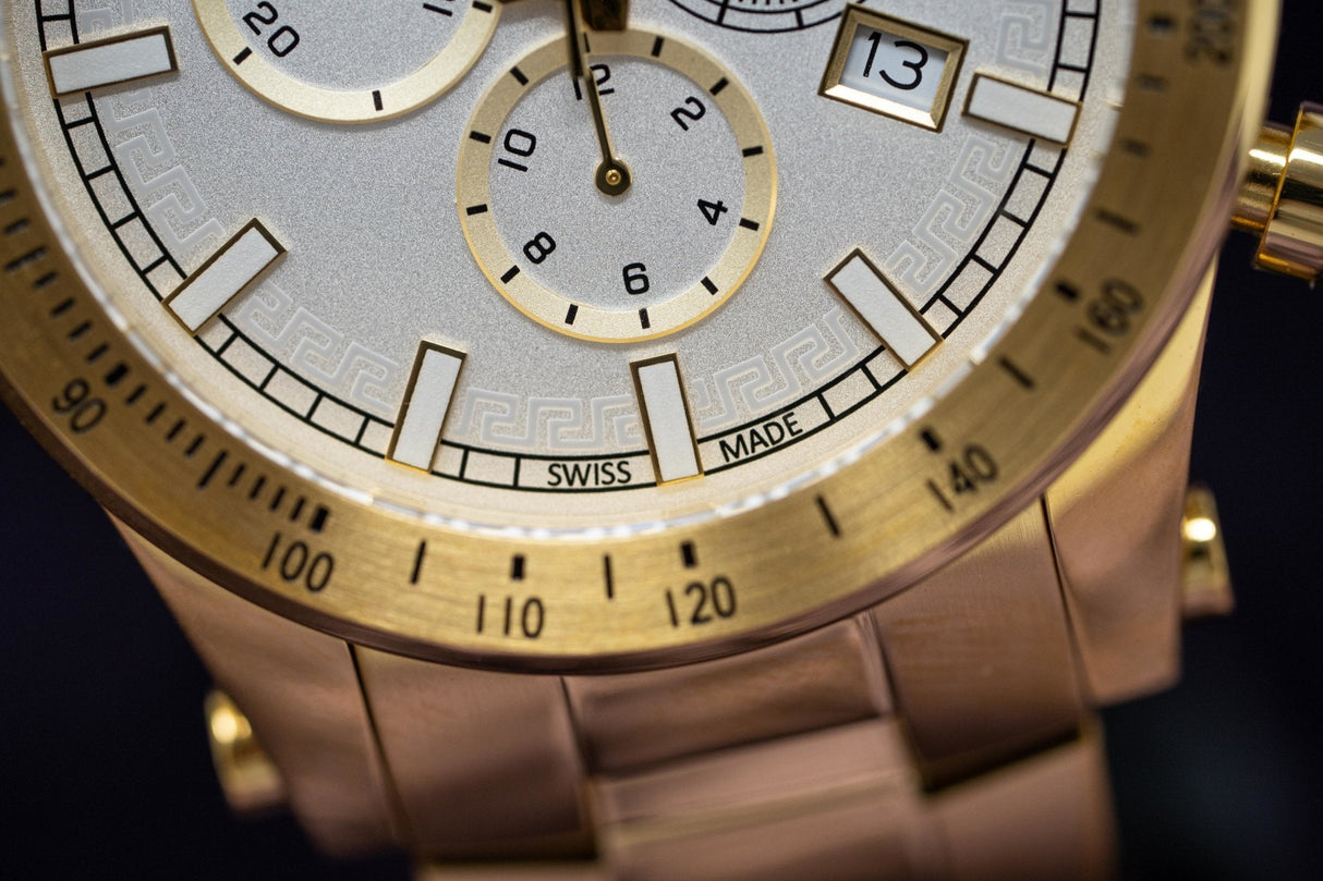 Versace Sporty Chronograph IP Gold - Watches & Crystals