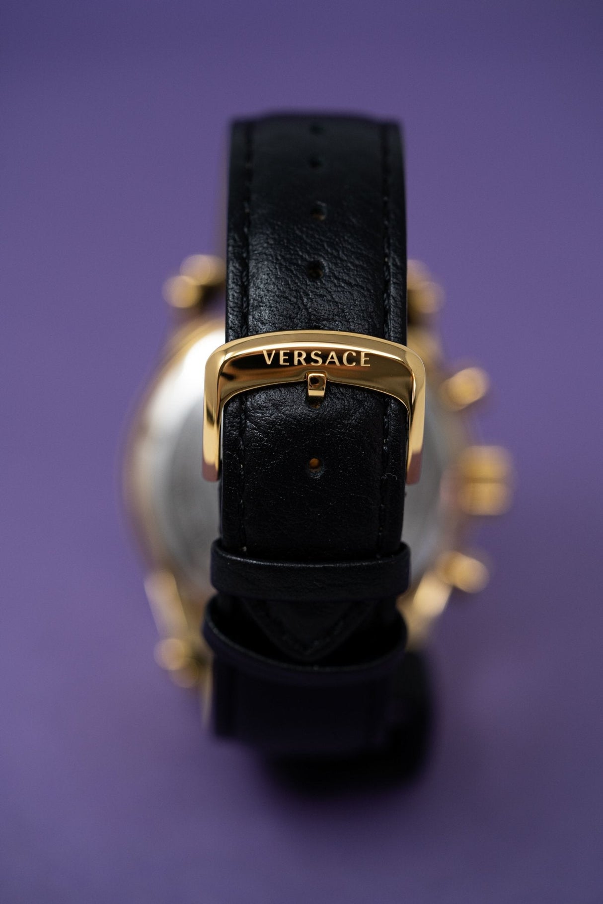 Versace Sporty Chronograph Leather Strap - Watches & Crystals