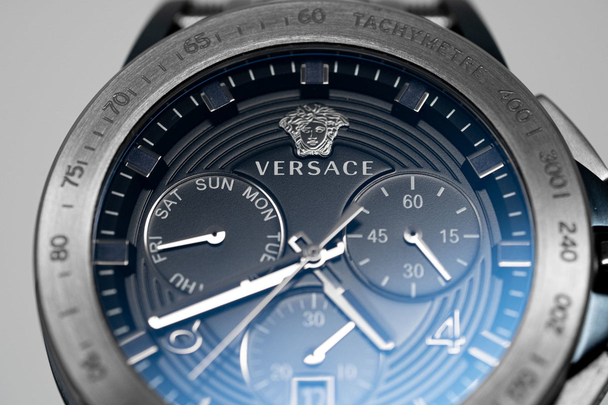 Versace Sporty Tech Chronograph Day & Date Black - Watches & Crystals