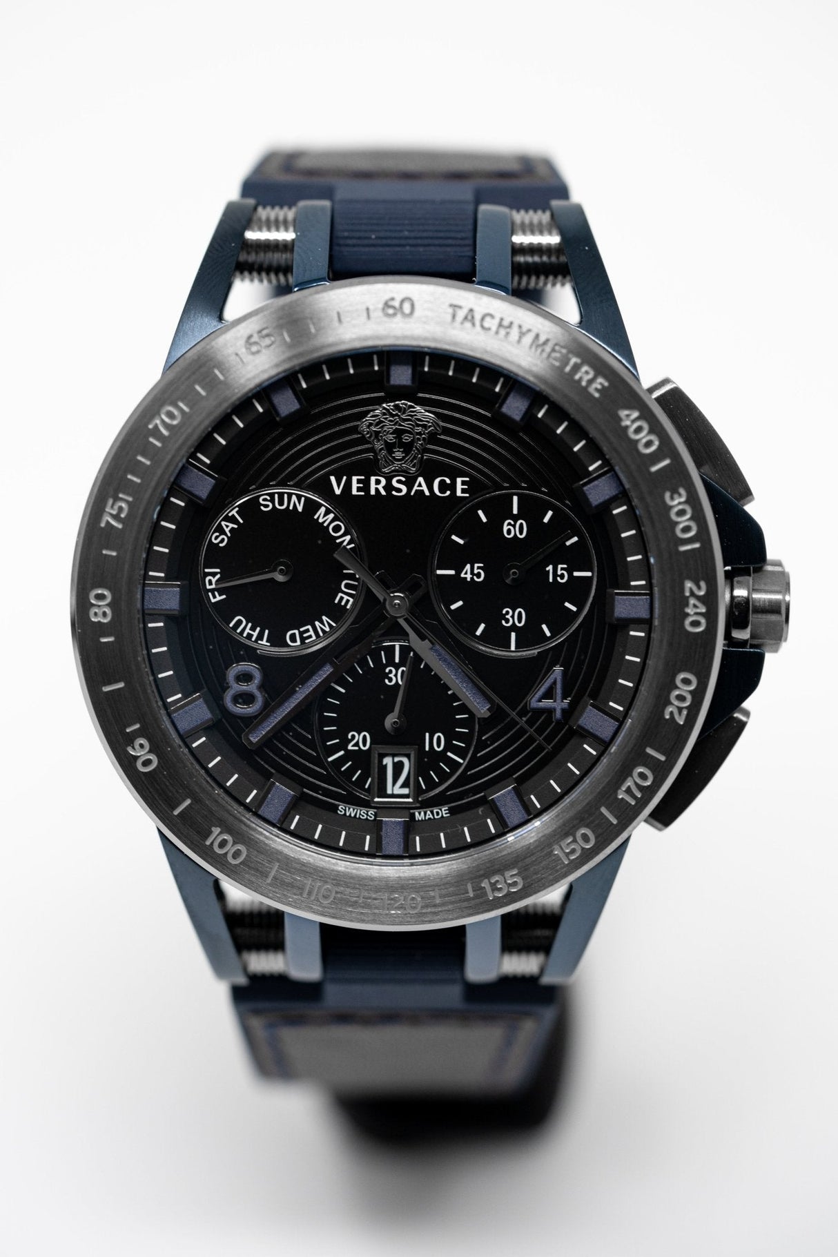 Versace Sporty Tech Chronograph Day & Date Black - Watches & Crystals