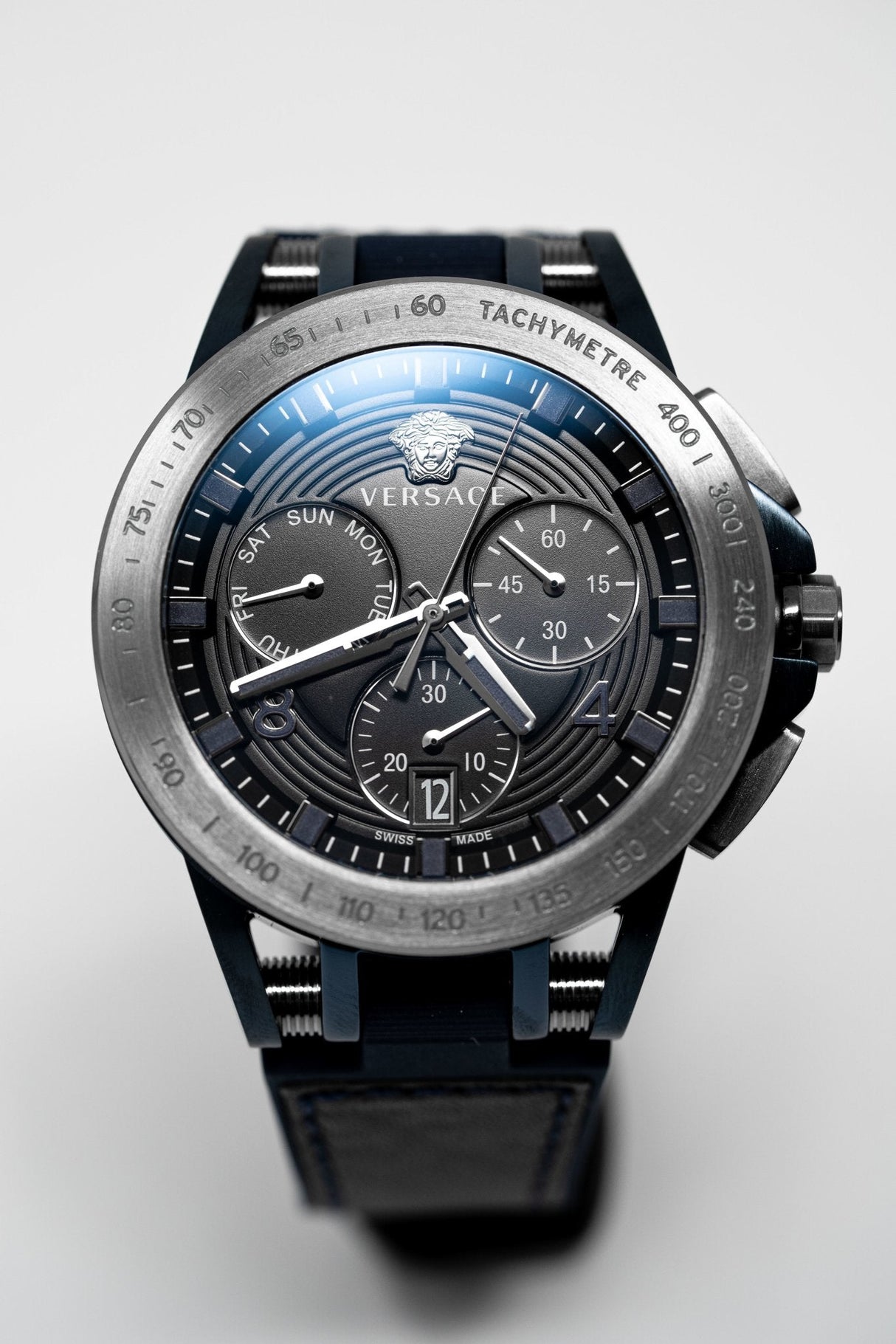 Versace Sporty Tech Chronograph Day & Date Black - Watches & Crystals