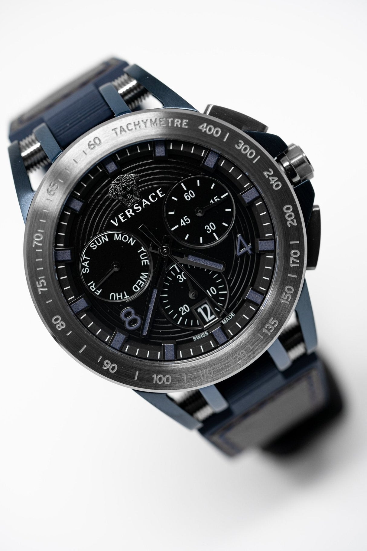 Versace Sporty Tech Chronograph Day & Date Black - Watches & Crystals