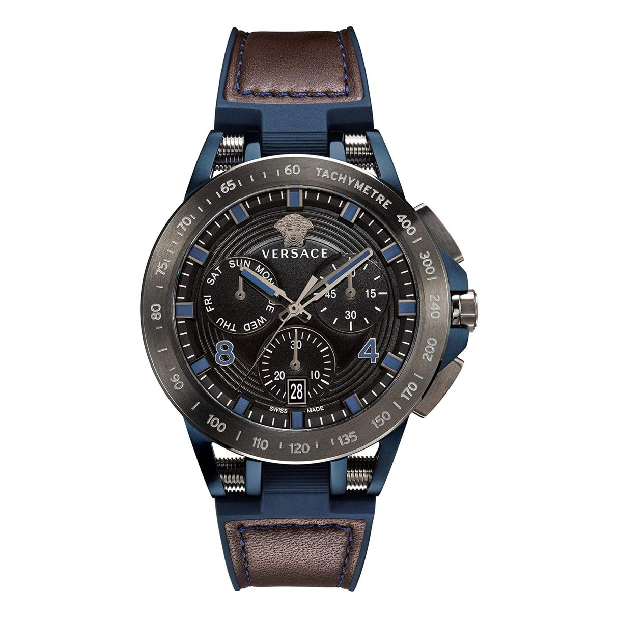Versace Sporty Tech Chronograph Day & Date Black - Watches & Crystals