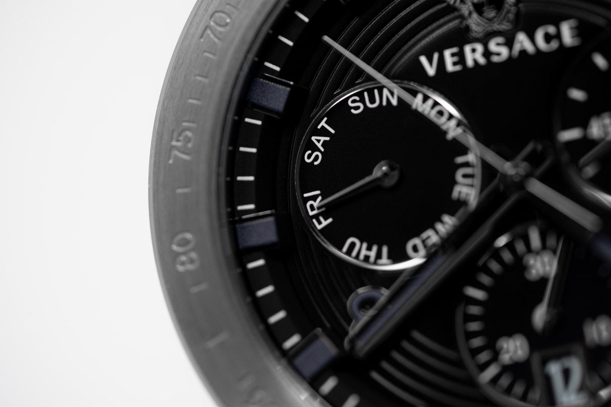 Versace Sporty Tech Chronograph Day & Date Black - Watches & Crystals