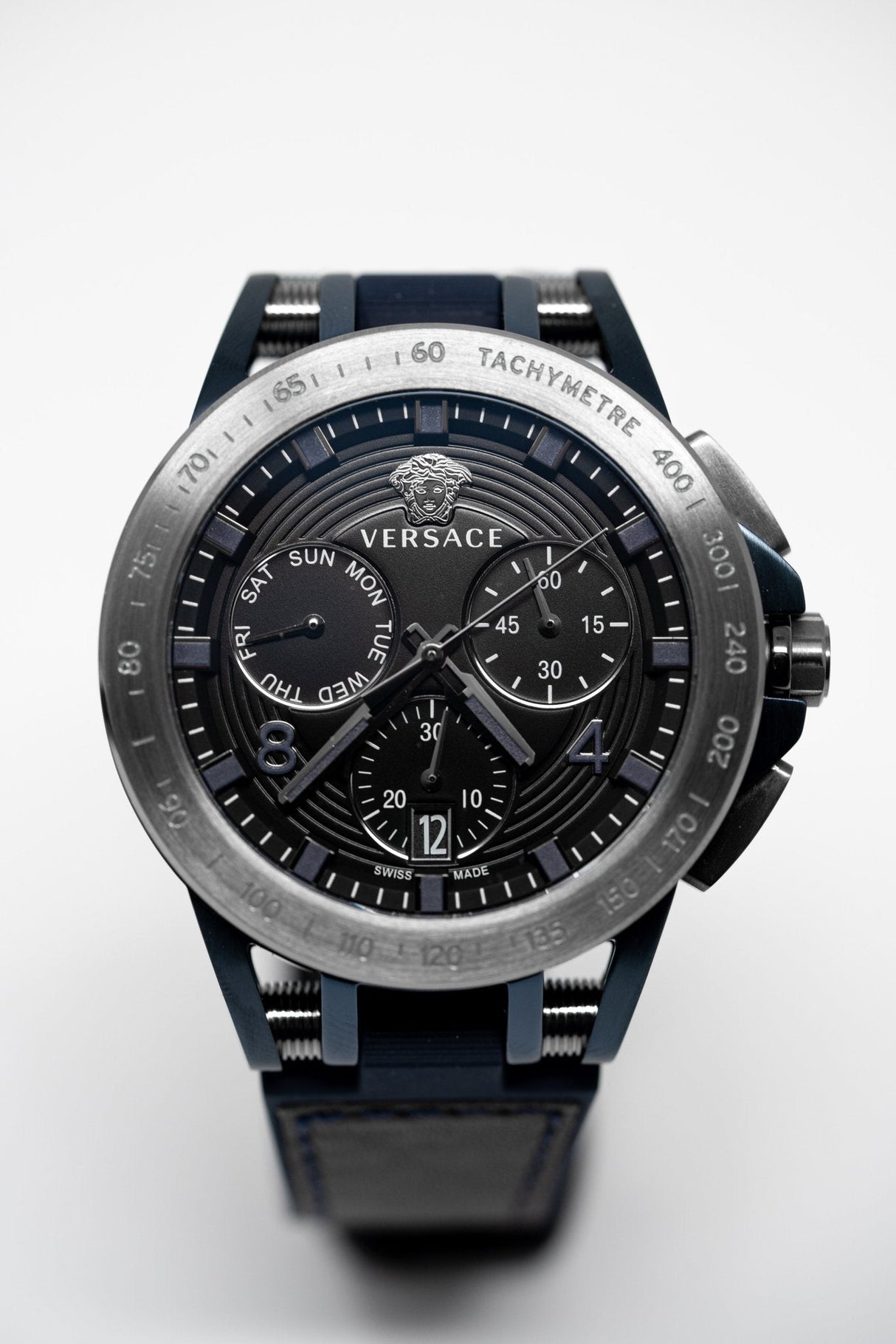 Versace Sporty Tech Chronograph Day & Date Black - Watches & Crystals