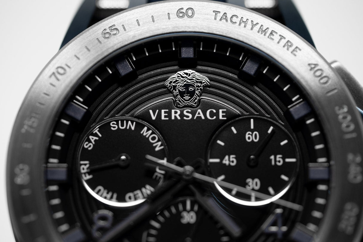 Versace Sporty Tech Chronograph Day & Date Black - Watches & Crystals