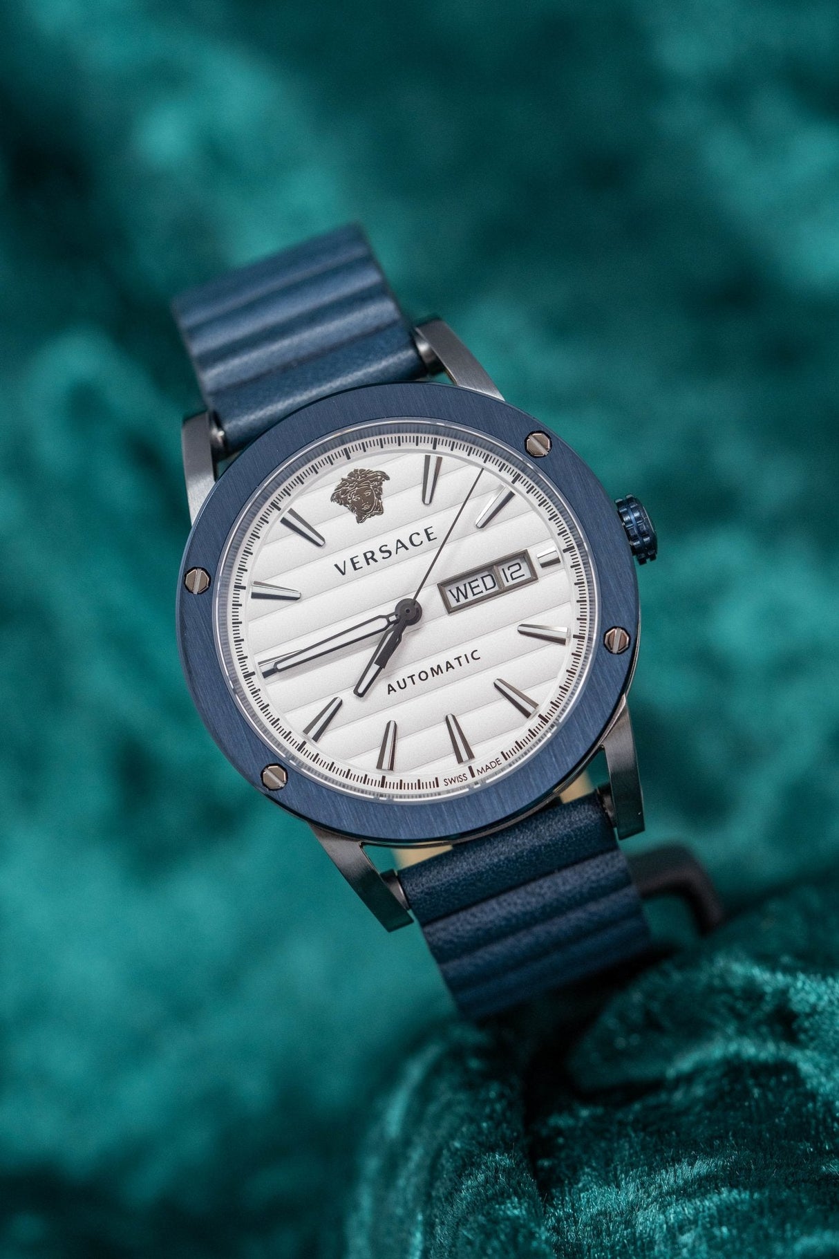 Versace Theros Day Date Blue PVD - Watches & Crystals