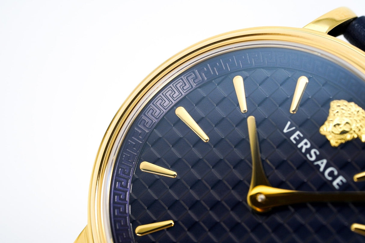 Versace V-Circle 38mm Blue Gold VE8104522 - Watches & Crystals