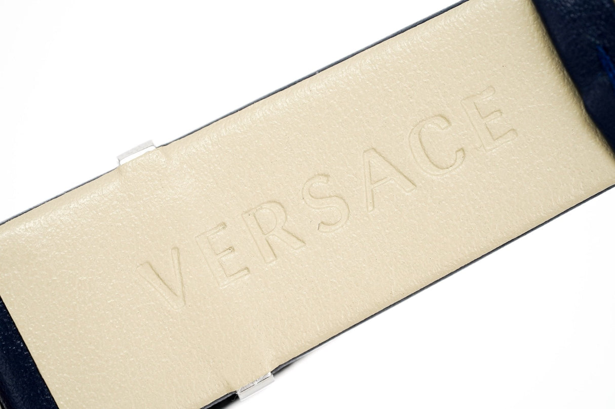 Versace V-Circle 38mm Blue Silver VE8104222 - Watches & Crystals