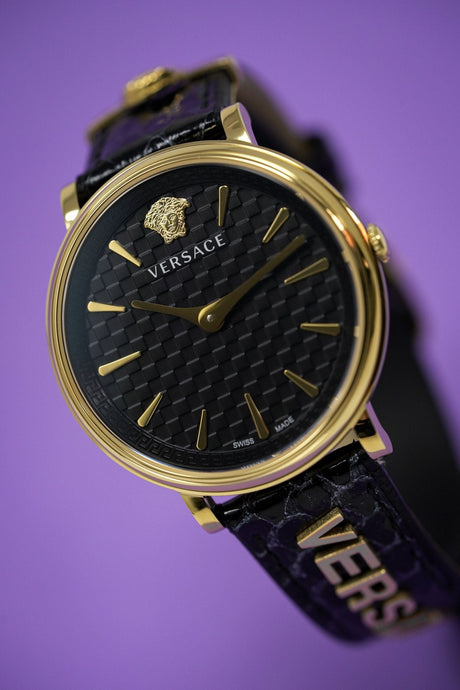 Versace V-Circle Black - Watches & Crystals