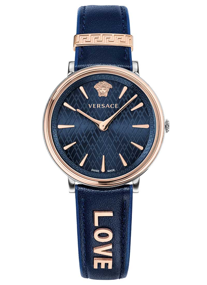 Versace V-Circle Manifesto Love Edition Navy VBP090017 - Watches & Crystals