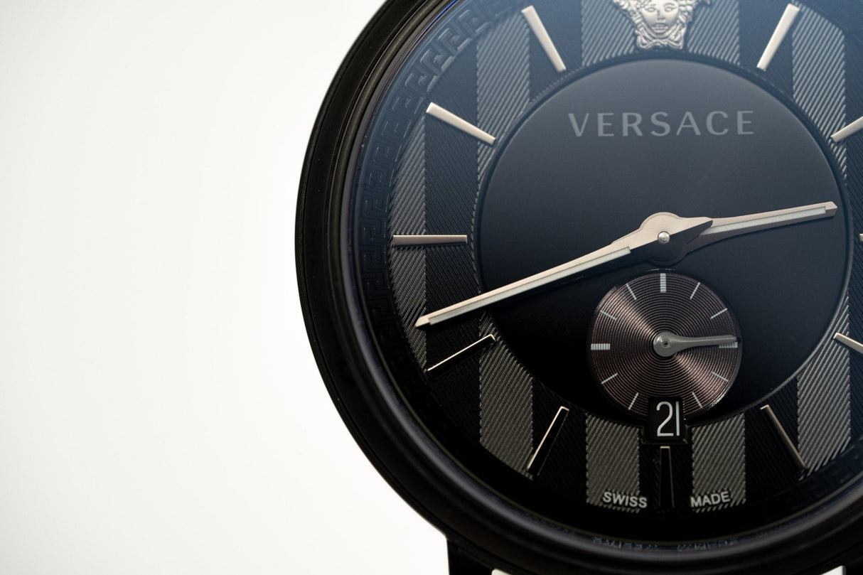 Versace V-Circle Small Seconds IP Black - Watches & Crystals