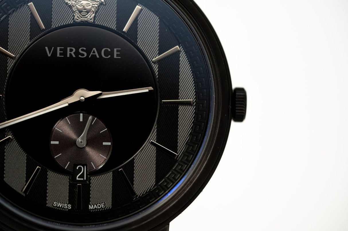 Versace V-Circle Small Seconds IP Black - Watches & Crystals