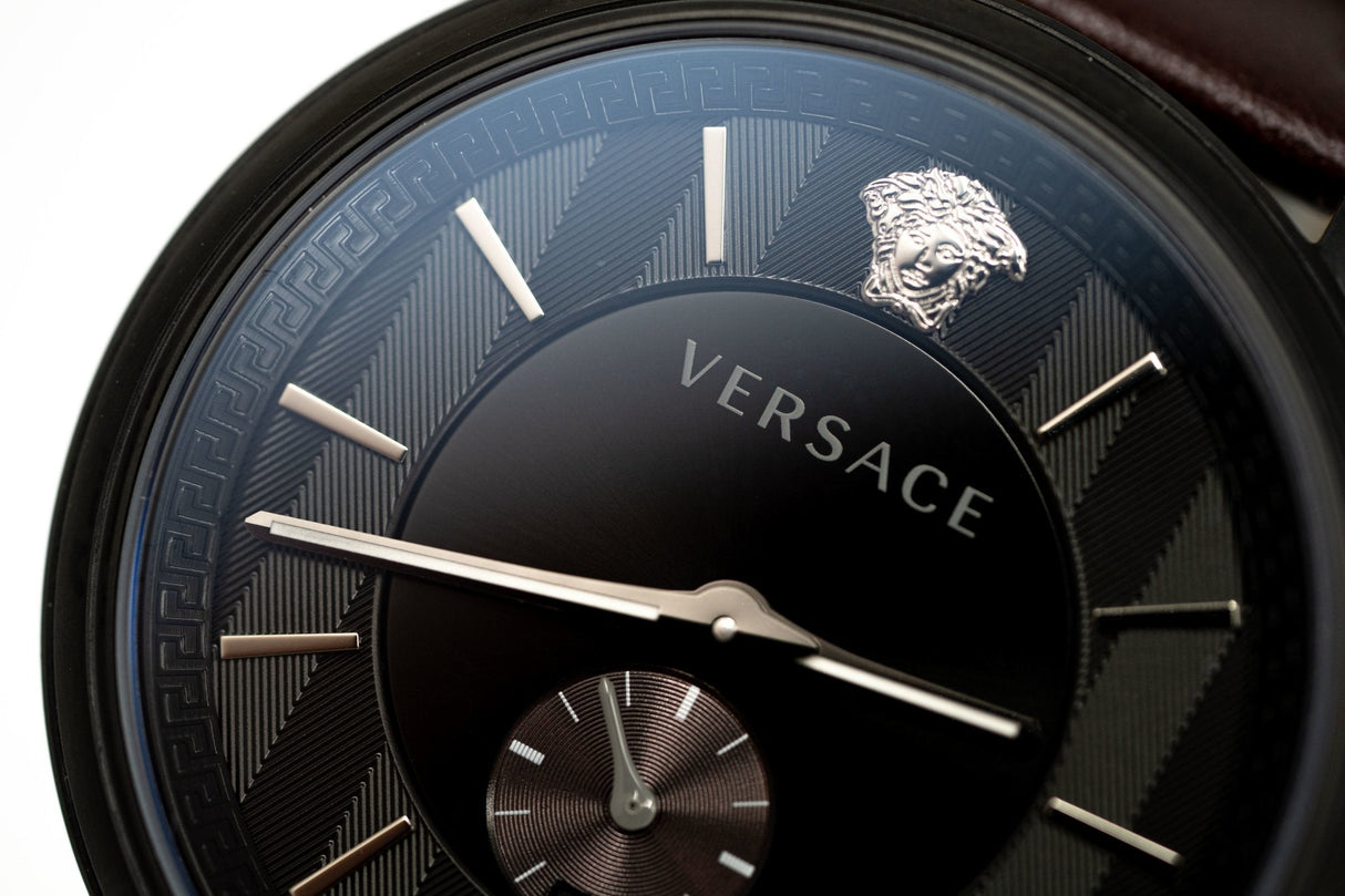 Versace V-Circle Small Seconds IP Black - Watches & Crystals