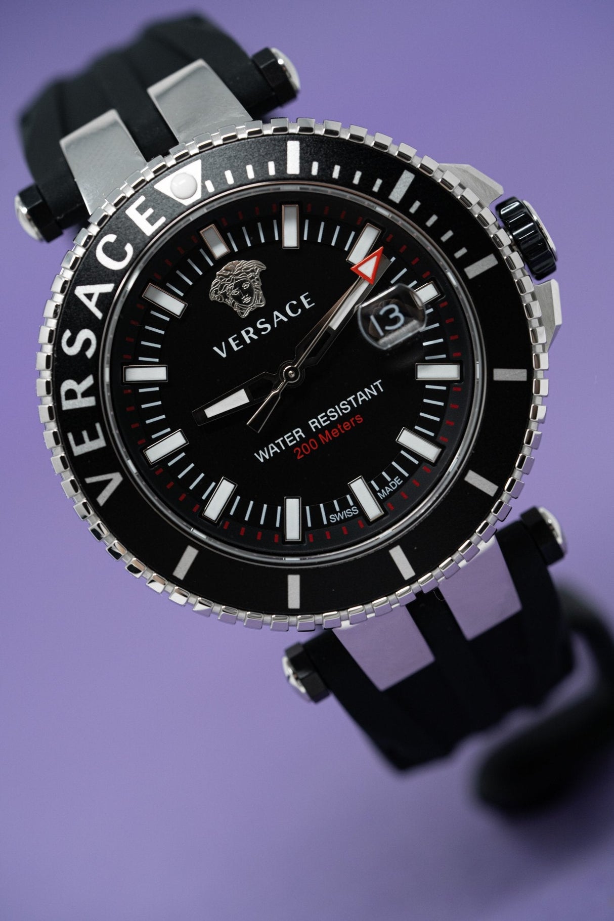 Versace V-Race Diver Black - Watches & Crystals