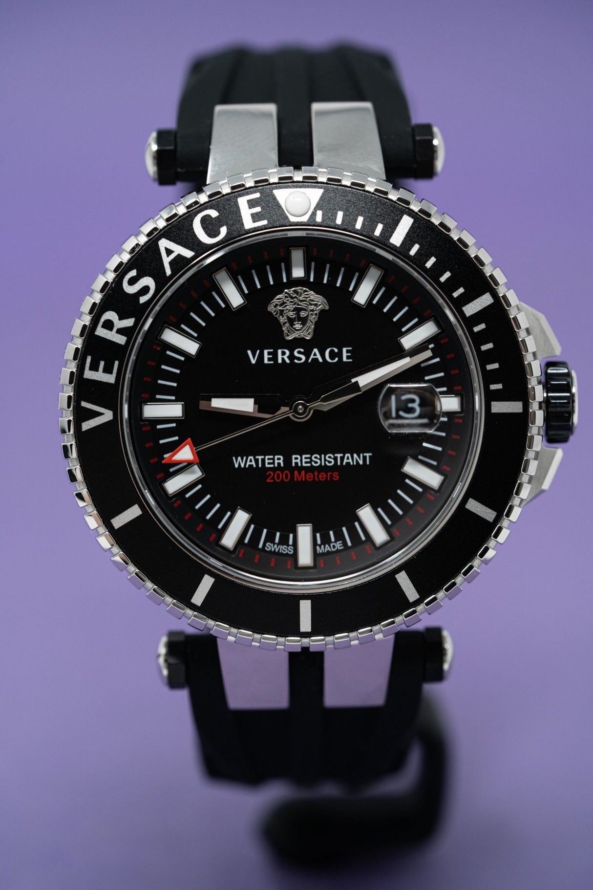 Versace V-Race Diver Black - Watches & Crystals