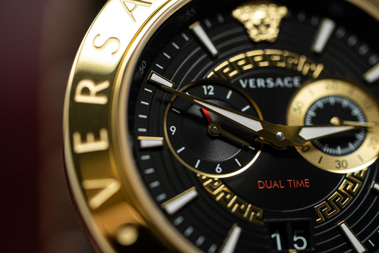 Versace V-Race GMT IP Gold - Watches & Crystals