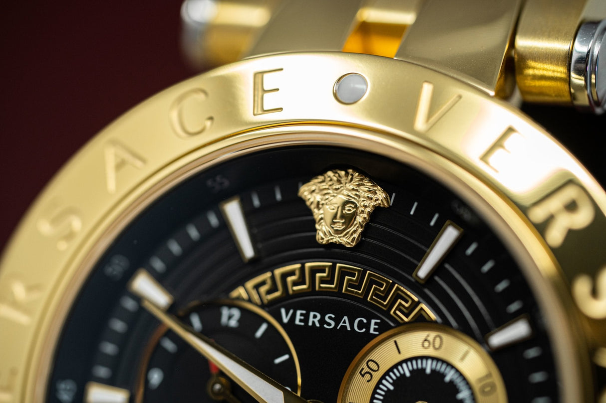Versace V-Race GMT IP Gold - Watches & Crystals