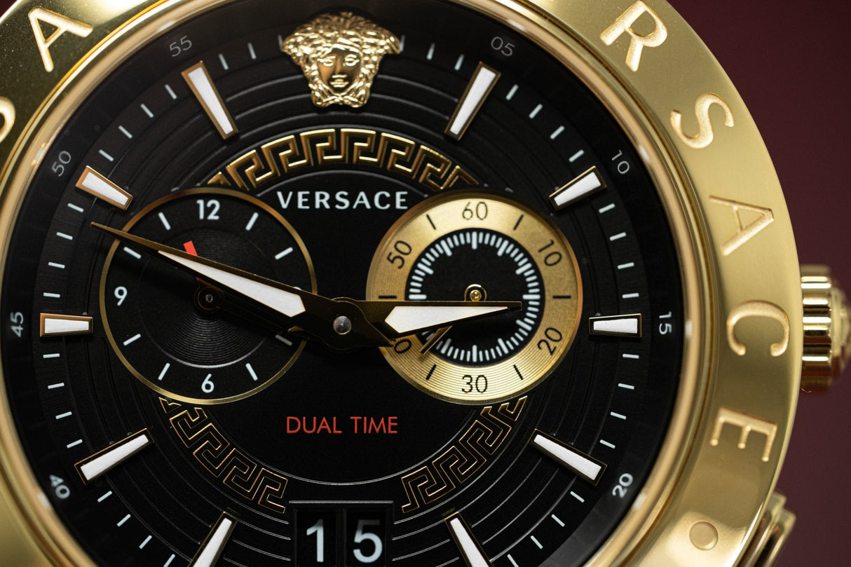 Versace V-Race GMT IP Gold - Watches & Crystals