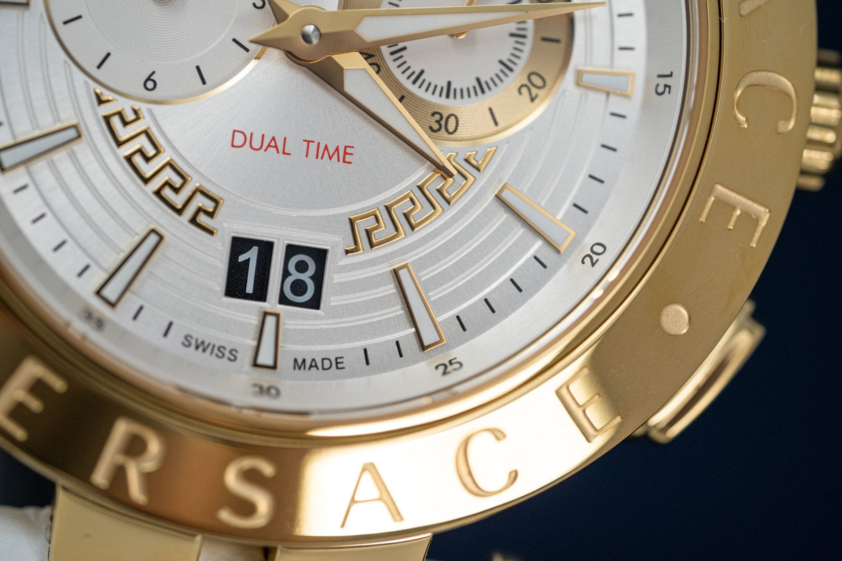 Versace V-Race GMT White - Watches & Crystals