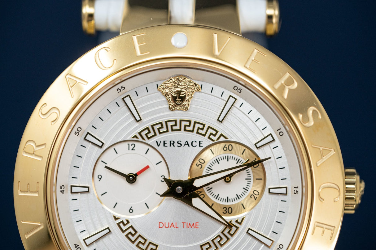Versace V-Race GMT White - Watches & Crystals