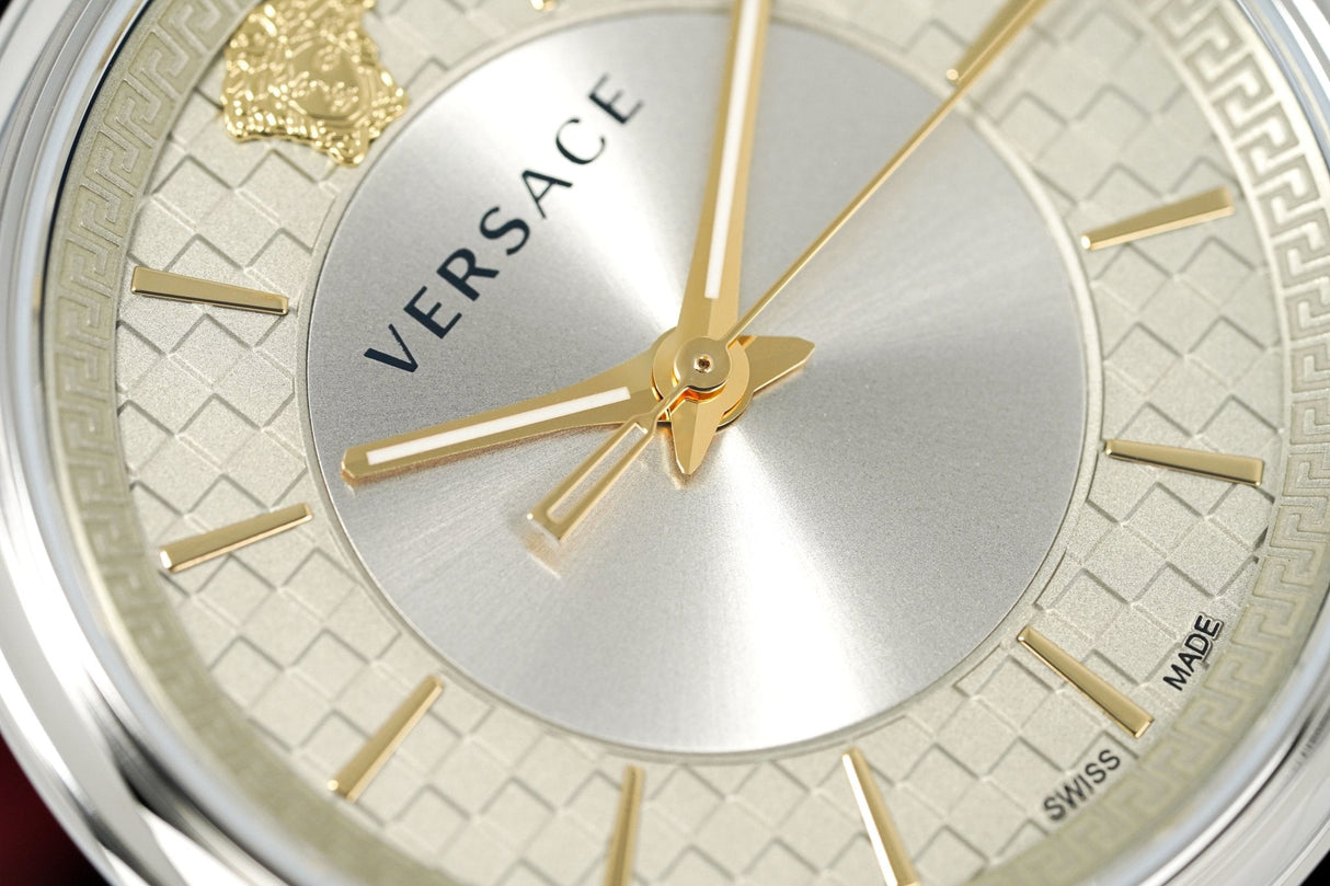 Versace Watch V-Circle 42mm Red VE5A01421 - Watches & Crystals