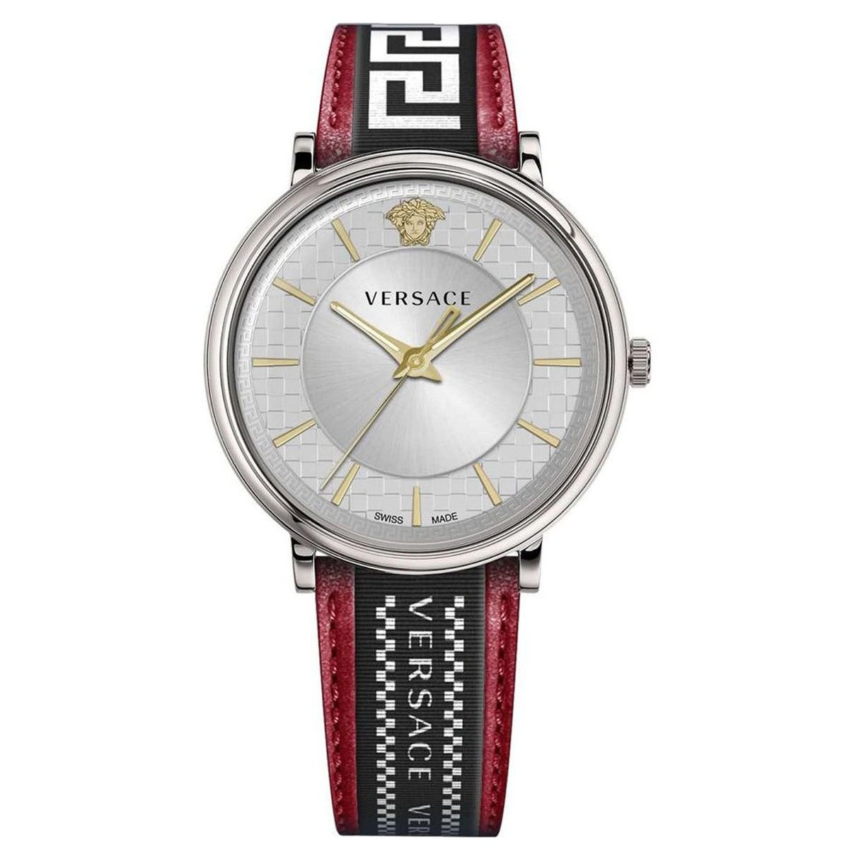 Versace Watch V-Circle 42mm Red VE5A01421 - Watches & Crystals