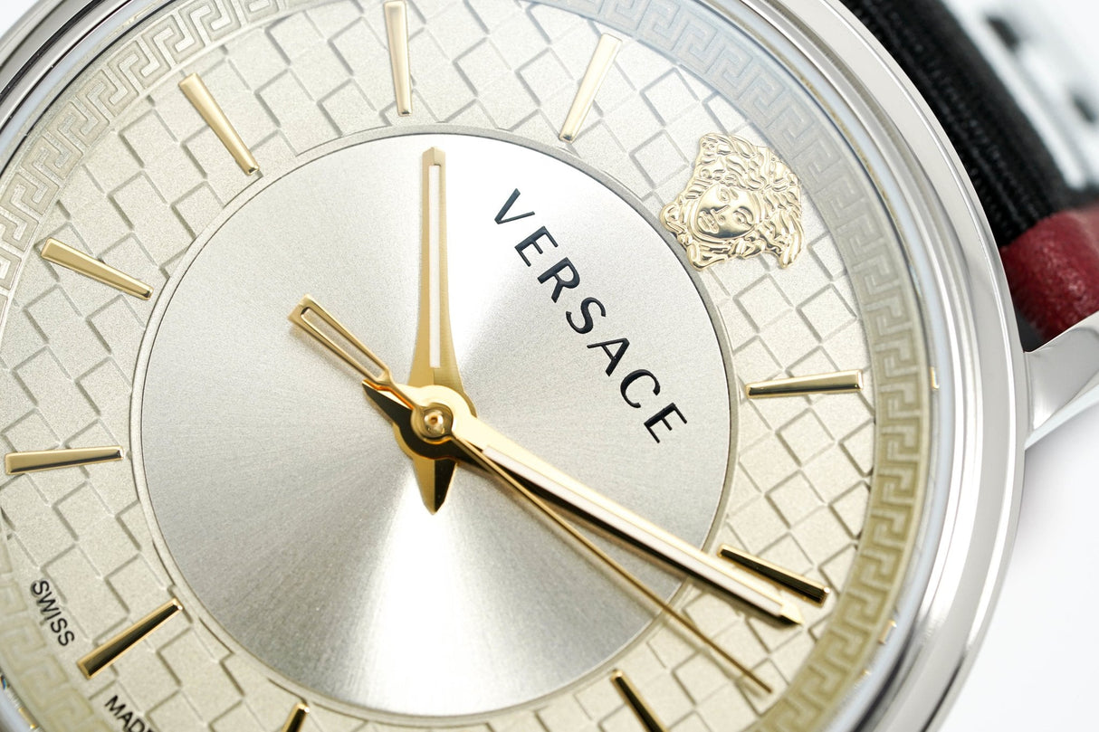 Versace Watch V-Circle 42mm Red VE5A01421 - Watches & Crystals