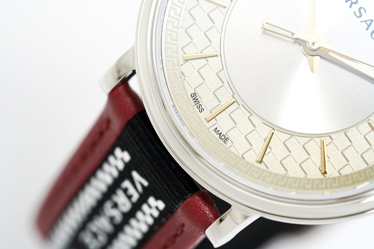 Versace Watch V-Circle 42mm Red VE5A01421 - Watches & Crystals