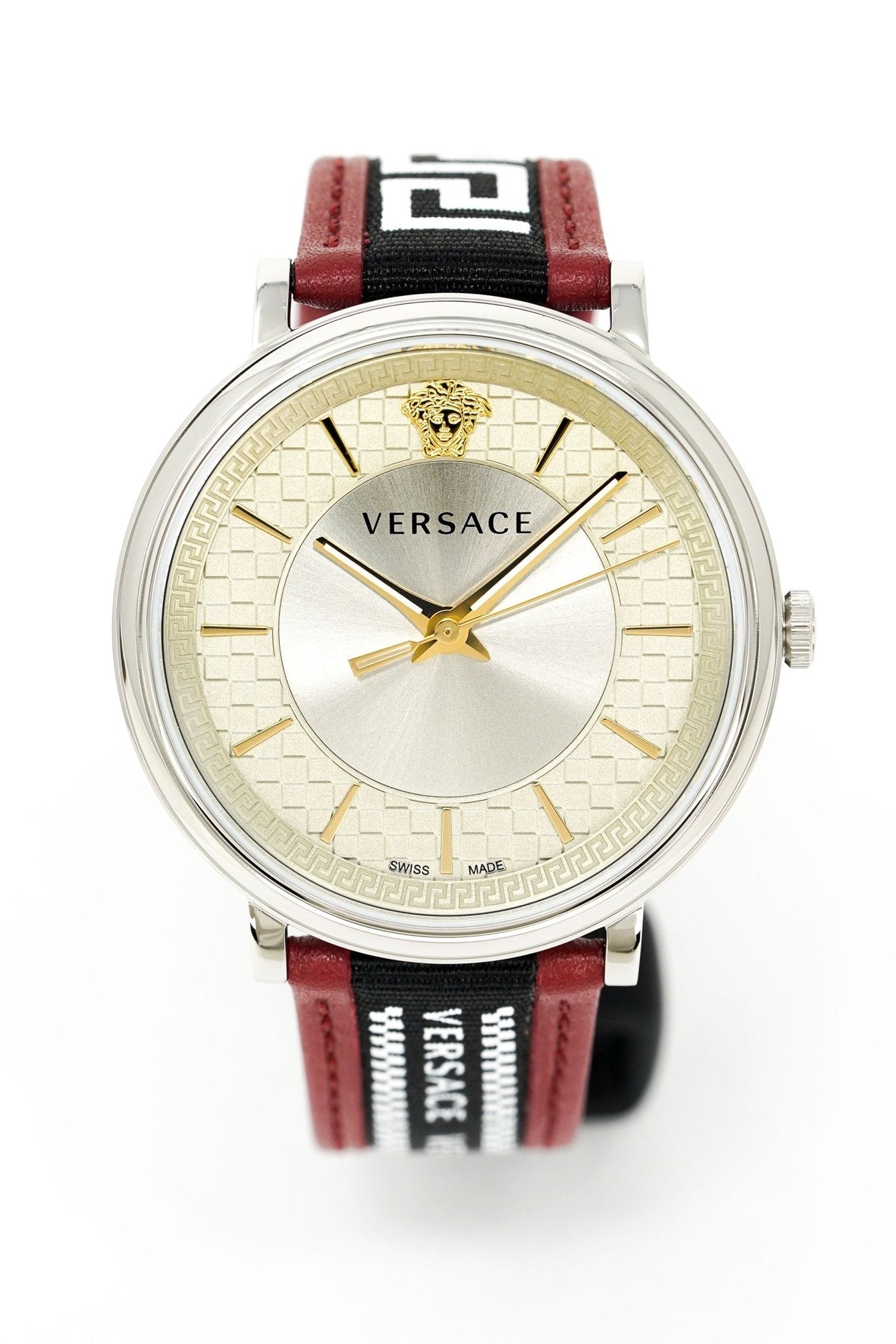 Versace Watch V-Circle 42mm Red VE5A01421 - Watches & Crystals