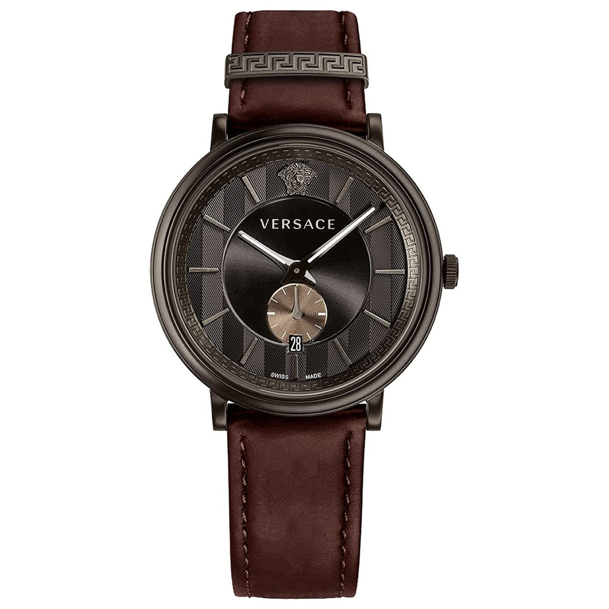Versace Watch V-Circle Manifesto 38mm Brown VEBQ00419 - Watches & Crystals