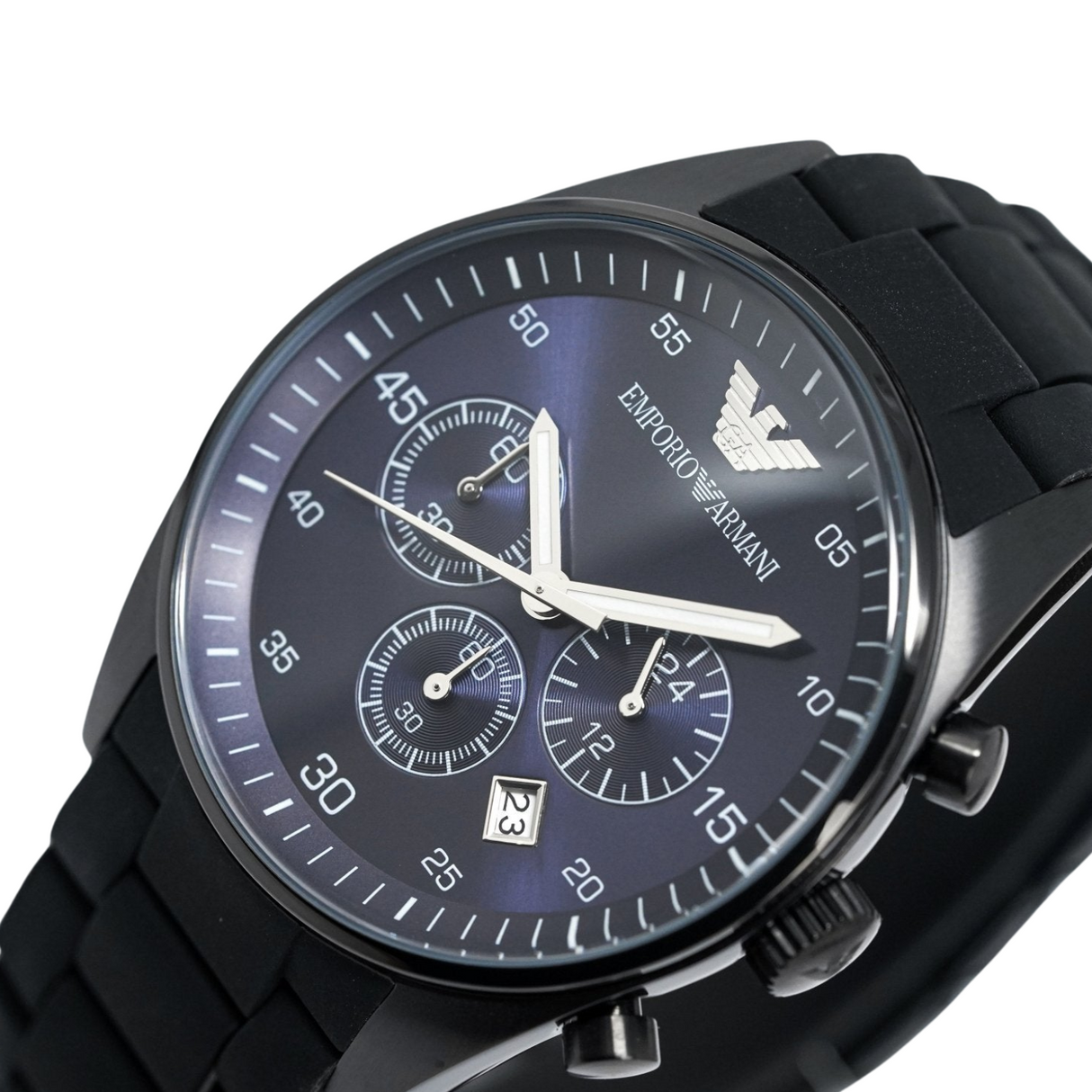 Emporio Armani Men s Sportivo Chronograph Watch Blue AR5921 Designer Watch Store