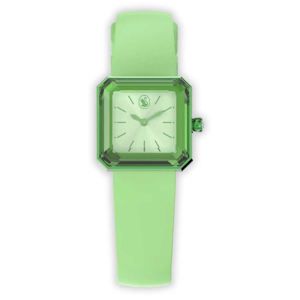 Swarovski Watch Lucent with Silicone Strap Green