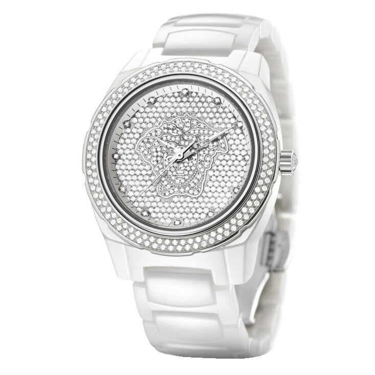 Versace Automatic DV One Ladies' White Diamond Watch