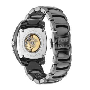 Versace Automatic DV One Ladies' Black Diamond Watch