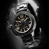 U-Boat Men’s Watch 46mm Sommerso DLC Diver Black Bracelet
