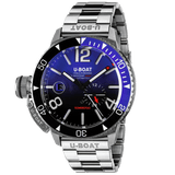 U-Boat Men’s Watch 46mm Sommerso Ceramic Diver Blue Bracelet