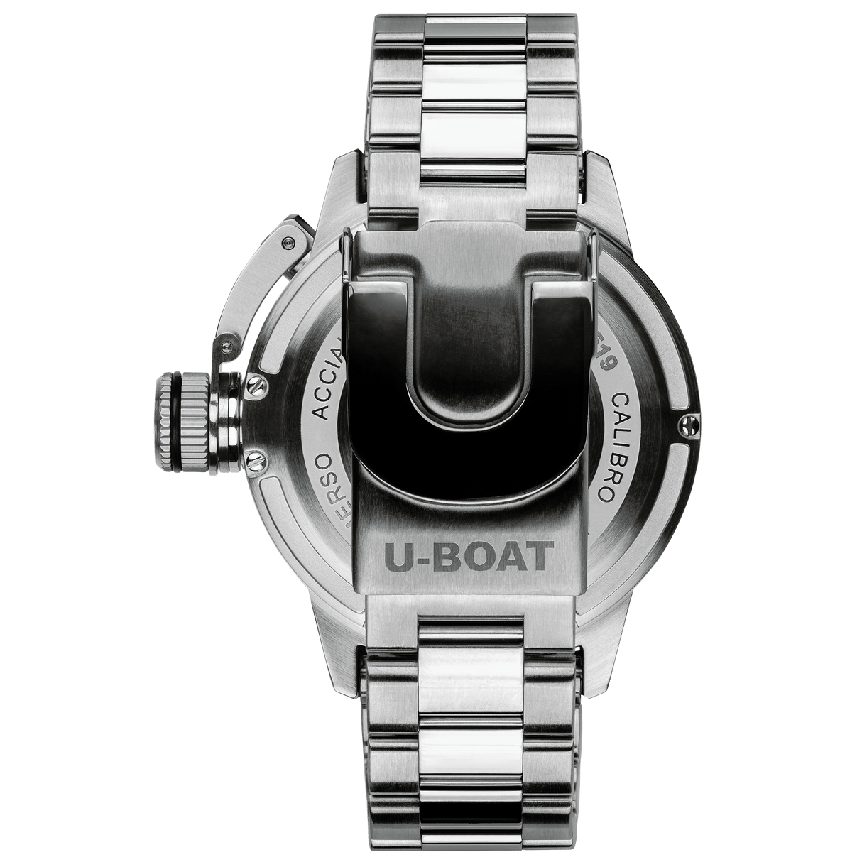U-Boat Men’s Watch 46mm Sommerso Ceramic Diver Blue Bracelet