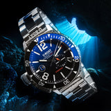 U-Boat Men’s Watch 46mm Sommerso Ceramic Diver Blue Bracelet