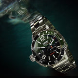 U-Boat Men’s Watch 46mm Sommerso Ceramic Diver Green Bracelet