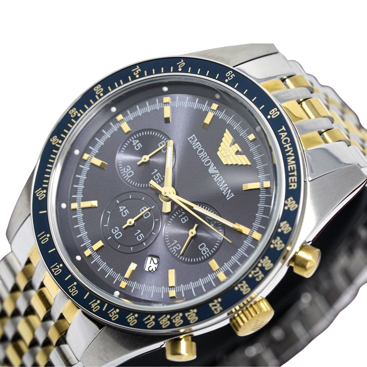 Armani tazio chronograph watch 2025