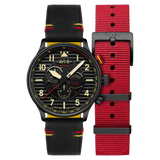 AVI-8 Flyboy Spirit Of Tuskegee Black Mens AV-4109-01
