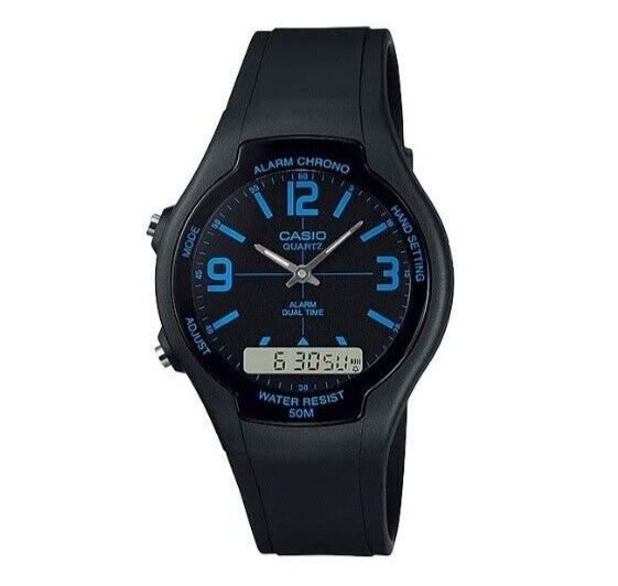 Casio Analogue-Digital 39mm Black Men's Combination Watch
