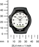 Casio Watch Black and White AW-90H-7BVDF