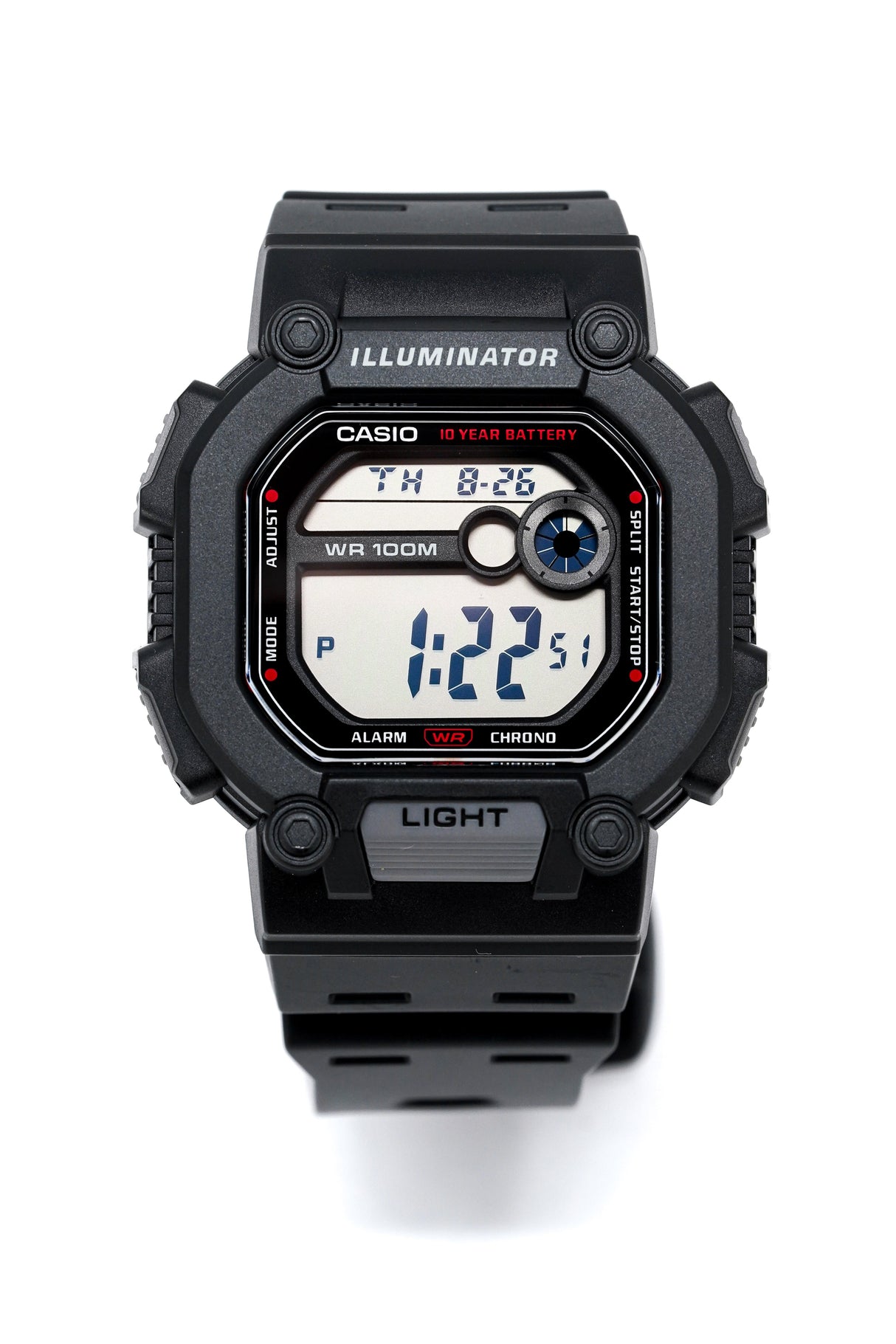 Casio Men's Watch Youth Chronograph Digital Black W-737H-1AVDF