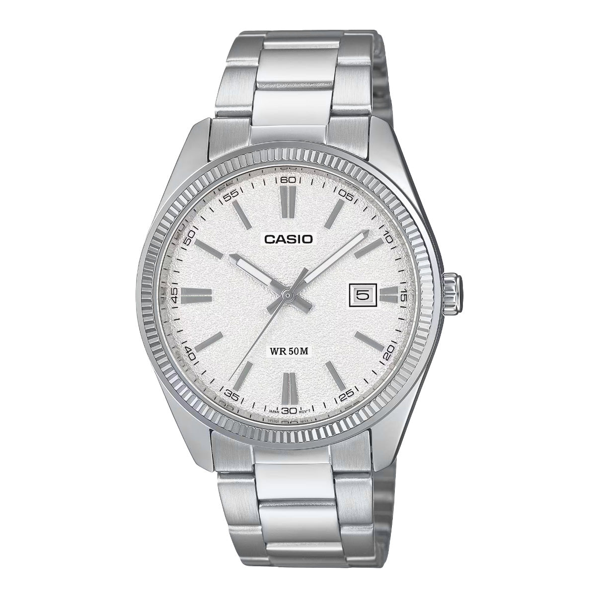 Casio Standard Date 39mm Matte White Watch Unisex