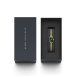 Daniel Wellington Quadro Mini Ladies  Gold Green Emerald Watch DW00100653
