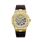 Rotary Skeleton Men's Yellow Gold Watch GS05418/03