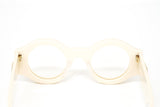Gucci Men's Sunglasses Oversized Round Chunky Ivory GG0629S-002 47