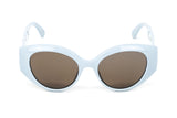 Gucci Women's Sunglasses Oversized Cat Eye Blue GG0809S-004 52